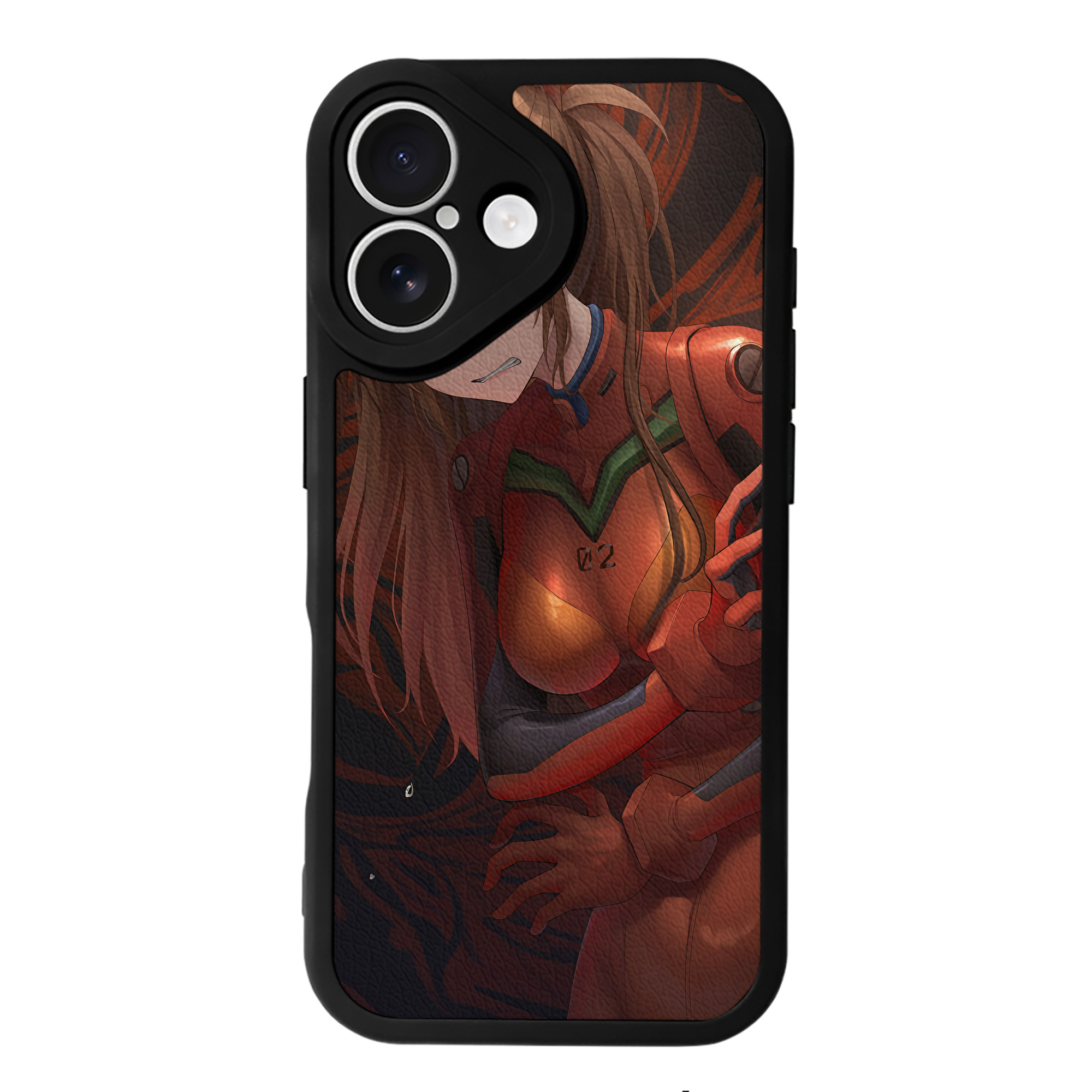 （画像用） EVA 新世紀エヴァンゲリオン 【iPhone 16シリーズ対応】シリコンスマホケース（レザー調） 材質：シリコン